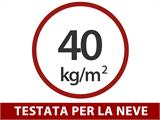 Tettoia per auto Boston, 3,03x5,05x2,22m, Grigio