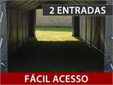 Tenda de armazenagem PRO 4x6x2x3,1m, PVC, Cinza