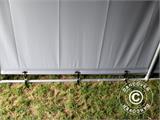 Tente de Stockage PRO 3x6x2x2,82m, PVC, Gris