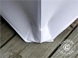 Copri-tavolo elasticizzato Ø152x74cm, Bianco