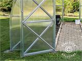 Greenhouse polycarbonate TITAN Arch 60, 18 m², 3x6 m, Silver