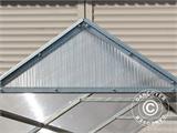 Greenhouse polycarbonate TITAN Classic 240, 6.6 m², 2x3.3 m, Silver