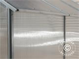 Drivhus polycarbonat TITAN Classic 240, 6,6m², 2x3,3m, Sølv