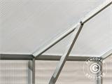 Drivhus polykarbonat TITAN Classic 240, 6,6m², 2x3,3m, Sølv