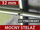 Namiot magazynowy PRO 2x2x2m PE, z Podłogą, Szary