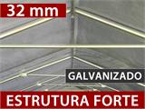 Garagem Portátil PRO 3,3x6x2,4m PVC, Cinza
