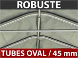 Tente Abri Garage PRO 3,77x7,3x3,18m PVC, Gris