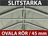 Garagetält PRO 3,6x7,2x2,68m PVC, med golvtäck, Grå