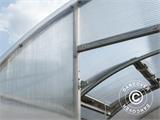 Gewächshaus Polycarbonat TITAN Arch 90, 24m², 3x8m, Silber
