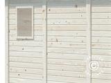 Anbauschuppen aus Holz mit Fenster 1,65x3,32x2,1m, 5,4m², Natur