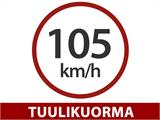 Autotalli polykarbonaatti Yukon, 3,32x5,19x2,52m, Palram/Canopia, Tumma harmaa