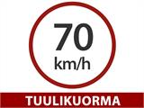Seinämalli kasvihuone Polykarbonaatti, 3,05m², Palram/Canopia, 1,25x2,44x2,25m, Hopea