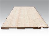 Partyzelt-Holzfußboden, 150x50x2,2cm, Kieferholz, 9 m²