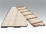 Plancher en bois pour tente de réception, 150x50x2,2cm, Pin, 18 m²