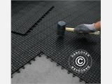 Plastic flooring Basic, Multiplate, Black, 1.23  m² (4 pcs.)