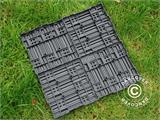 Caillebotis en bois composite, Sol clipsable, Squares, 30x30cm, 9 pcs/boite, Gris RESTE SEULEMENT 1 SET