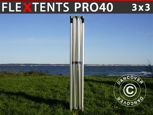 Estrutura de alumínio para tendas dobráveis da FleXtents PRO 3x3m, 40mm
