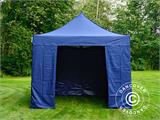 Carpa plegable FleXtents Xtreme 50 3x3m Azul oscuro, Incl. 4 lados