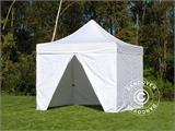 Tente pliante FleXtents PRO 3x3m Blanc, avec 4 cotés