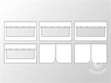 Foldetelt FleXtents® PRO, akutberedskabstelt, 3x6m, Rød/Hvid, inkl. 6 sidevægge