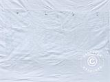 Gazebo pieghevole FleXtents® PRO, Tenda sanitaria e di Primo Soccorso, 3x6m, Rosso/Bianco, incluse 6 pareti laterali