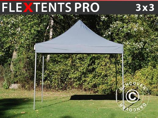 Tenda Dobrável FleXtents PRO 3x3m Cinza