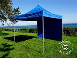 Faltzelt FleXtents Xtreme 50 3x3m Blau, mit 4 Seitenwänden