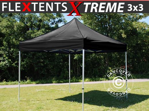 Quick-up telt FleXtents Xtreme 50 3x3m Svart