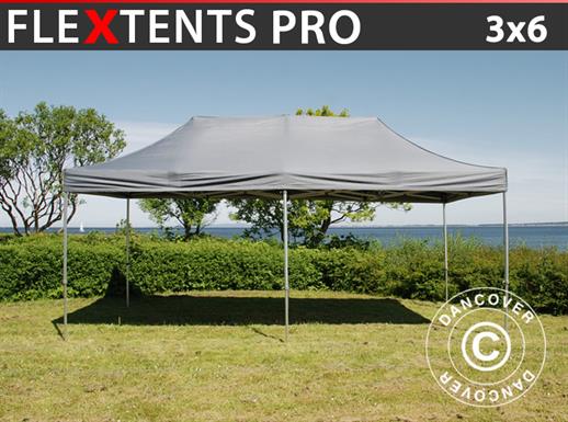 Carpa plegable FleXtents PRO 3x6m Gris