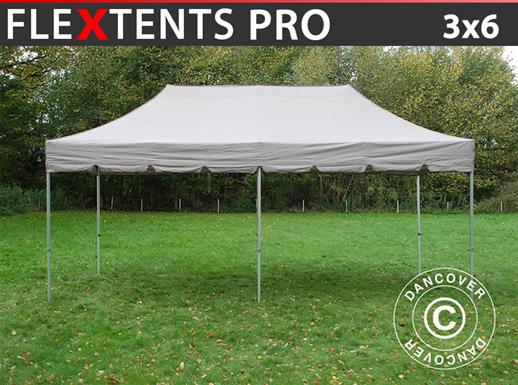 Gazebo pieghevole FleXtents PRO "Peaked" 3x6m Latte