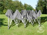 Pop up gazebo FleXtents PRO 3x6 m Grey, incl. 6 sidewalls