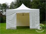 Tente Pliante FleXtents Xtreme 50 Heavy Duty 4x6m Blanc, avec 8 cotés