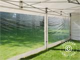 Faltzelt FleXtents Xtreme 50 Heavy Duty 4x8m Weiß, mit 6 Seitenwänden