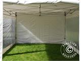 Gazebo pieghevole FleXtents Xtreme 50 Heavy Duty 4x8m Bianco, inclusi 6 fianchi