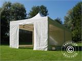 Faltzelt FleXtents Xtreme 50 Heavy Duty 4x8m Weiß, mit 6 Seitenwänden