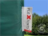 Gazebo pieghevole FleXtents PRO 3x6m Verde, inclusi 6 fianchi