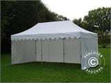 Vouwtent/Easy up tent FleXtents PRO "Morocco" 3x6m Wit, inkl. 6 zijwanden