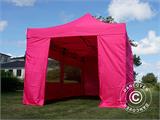 Namiot Ekspresowy FleXtents PRO 3x6m Różowy, mq 6 ściany boczne