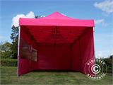 Vouwtent/Easy up tent FleXtents Xtreme 50 3x6m Roze, inkl. 6 Zijwanden