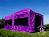 Pop up gazebo FleXtents Xtreme 50 3x6 m Purple, incl. 6 sidewalls