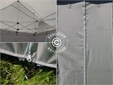 Faltzelt FleXtents PRO 3x6m silber, mit 6 Seitenwänden