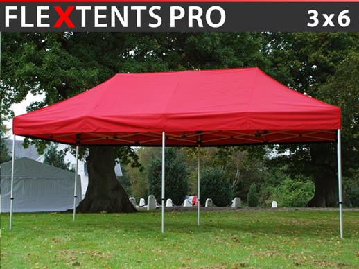 Tente pliante FleXtents PRO 3x6m Rouge