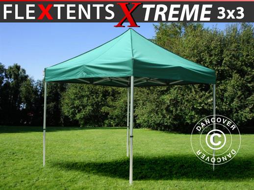 Tente pliante FleXtents Xtreme 60 3x3m Vert