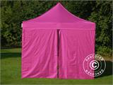 Namiot Ekspresowy FleXtents Xtreme 50 Vintage Style 3x6m Różowy, mq 6 ściany boczne