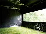 Vouwtent/Easy up tent FleXtents PRO 3x4,5m Zwart, inkl. 4 Zijwanden