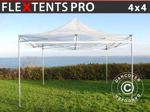 Vouwtent/Easy up tent FleXtents PRO 4x4m Doorzichtig