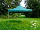 Tente pliante FleXtents PRO 4x4m Vert, avec 4 cotés