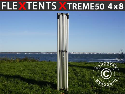Structure en aluminium pour tente pliante FleXtents Xtreme 50 4x8m, 6 pieds, 50mm