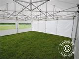 Vouwtent/Easy up tent FleXtents PRO 6x6m Wit, inkl. 8 Zijwanden
