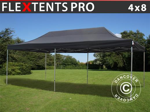 Vouwtent/Easy up tent FleXtents PRO 4x8m Zwart
